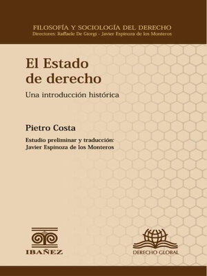cover image of El estado de derecho